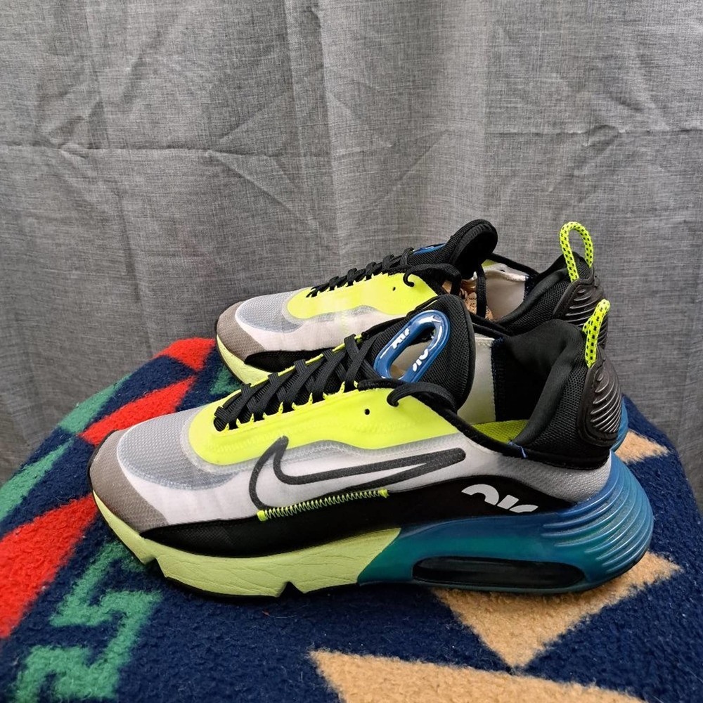 %Nike Air Max 2090 Men's Valerian Blue Lime Volt BV9977-101 Trainers Size 13 A5
